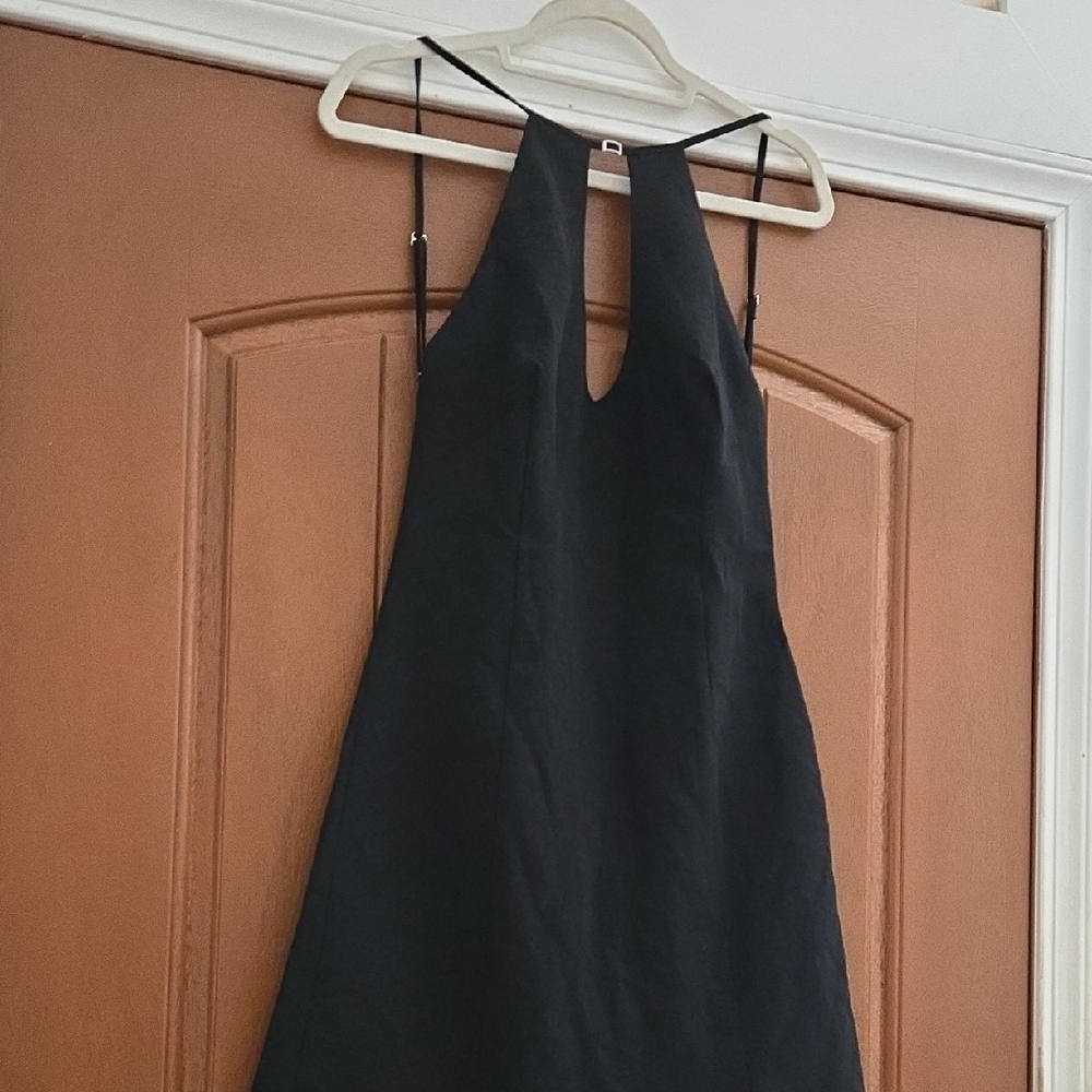 Zara‎ Black Halter Mini Dress - Picture 4 of 9